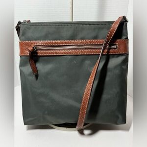 Halogen Nordstrom Army Green Nylon crossbody bag